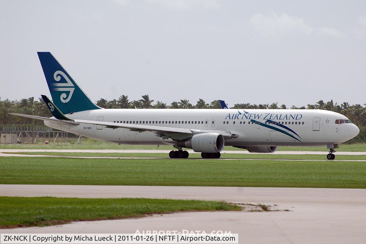 ZK-NCK, 1997 Boeing 767-319/ER C/N 26971, At Nuko'alofa