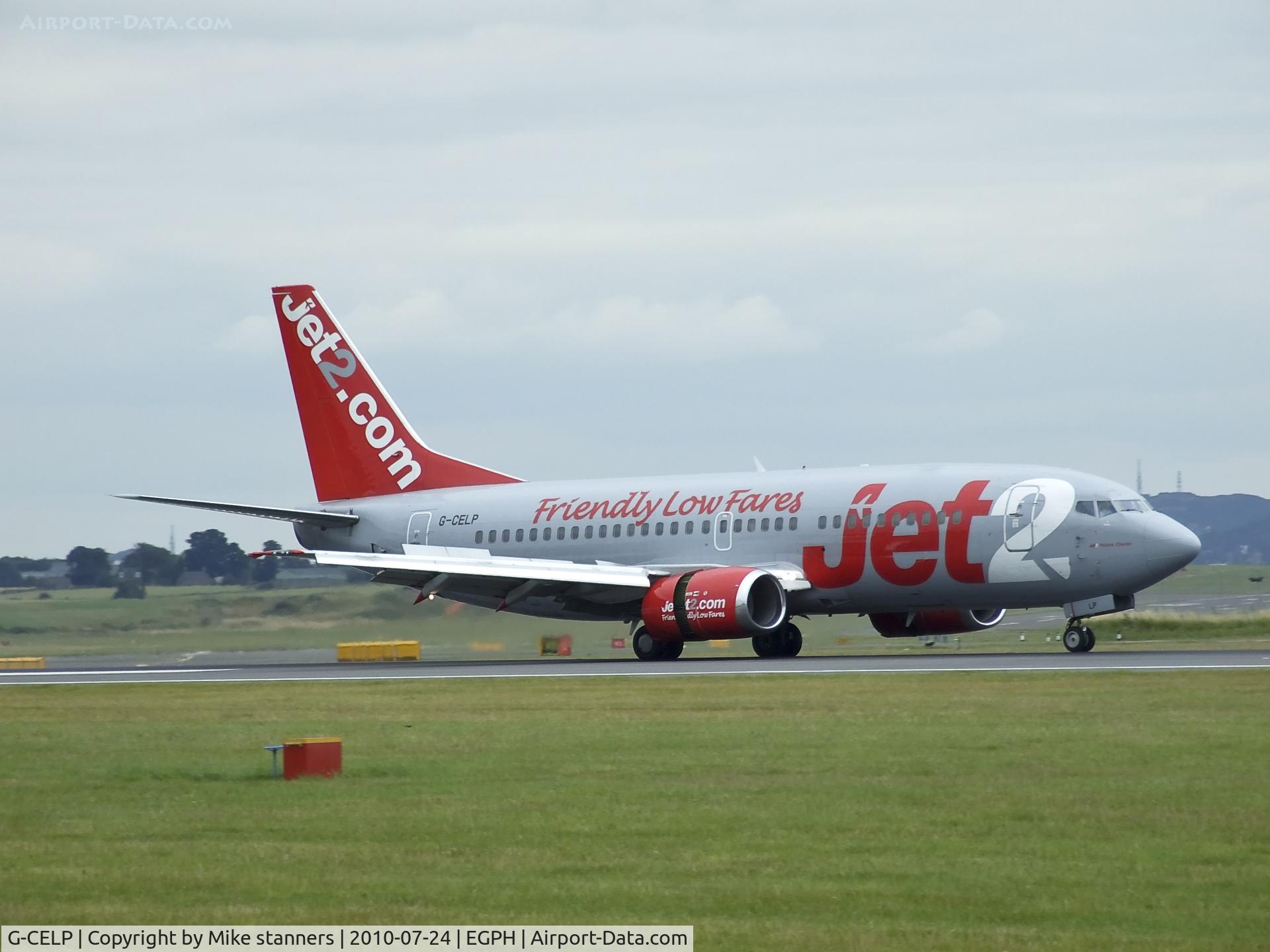 G-CELP, 1986 Boeing 737-330(QC) C/N 23522, Jet2 Boeing 737-330QC landing on runway 24