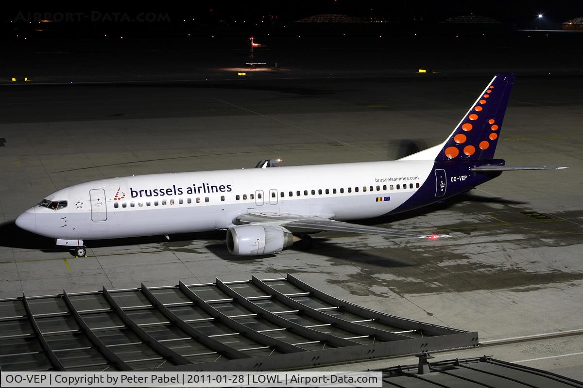 OO-VEP, 1996 Boeing 737-43Q C/N 28489, diverted from Vienna due fog