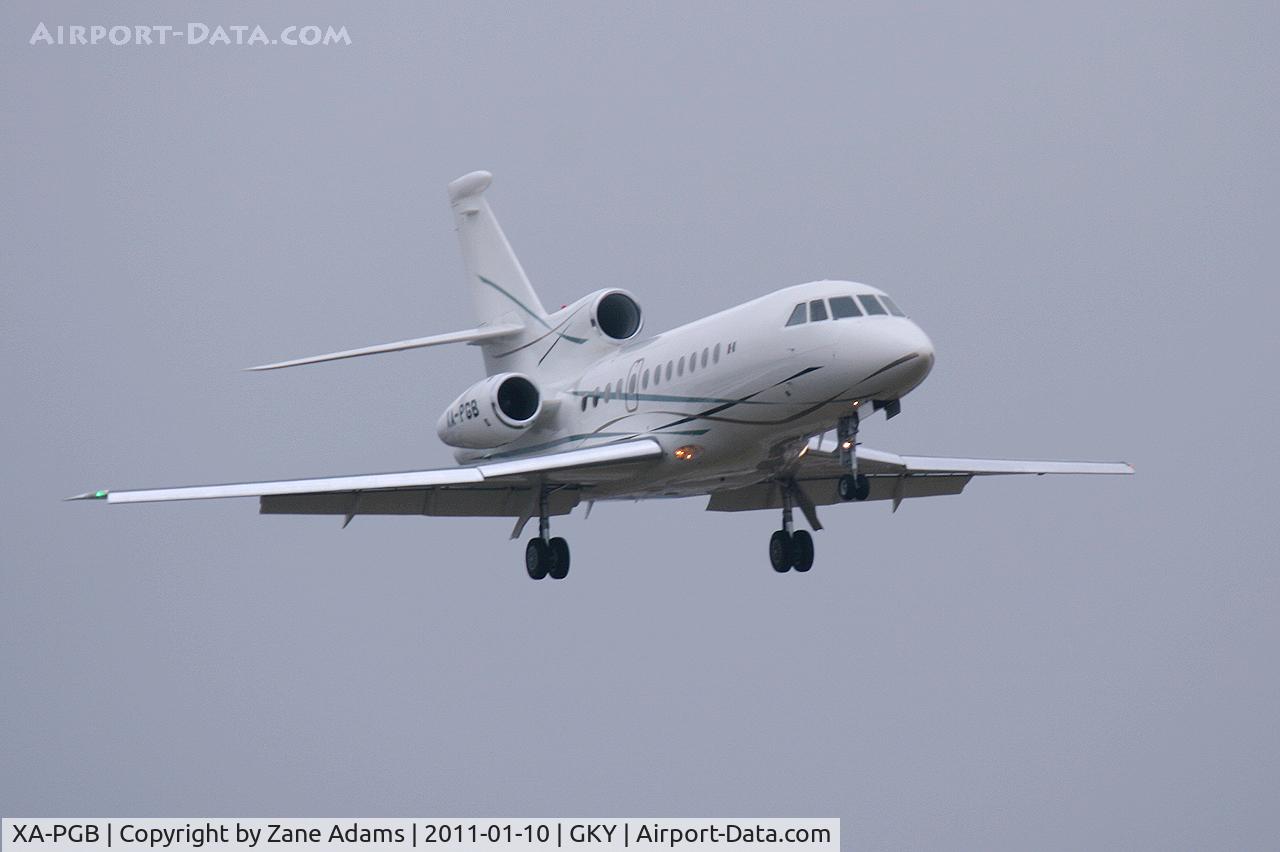 XA-PGB, Dassault Falcon 900EX C/N 129, Landing at Dallas Love Field