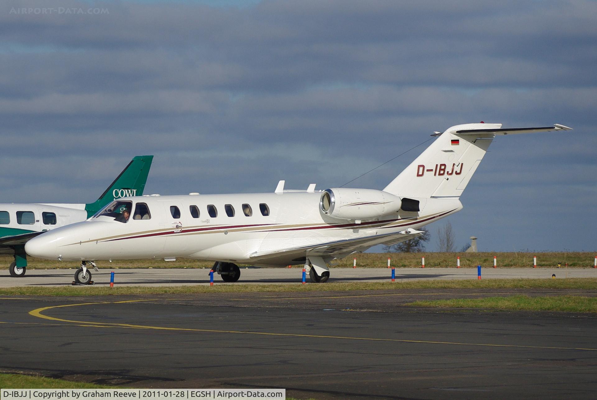 D-IBJJ, 2002 Cessna 525A CitationJet CJ2 C/N 525A-0125, Parked out side the hangers.