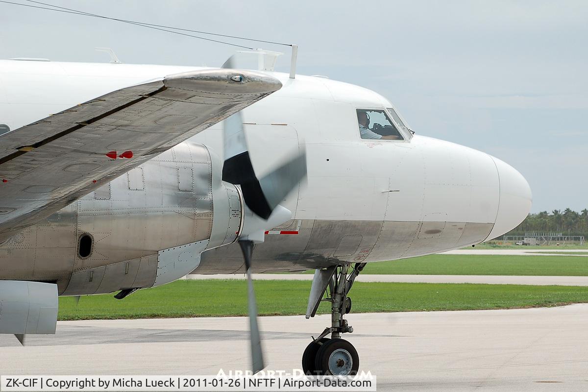 ZK-CIF, 1956 Convair 580 C/N 381, At Nuku'alofa