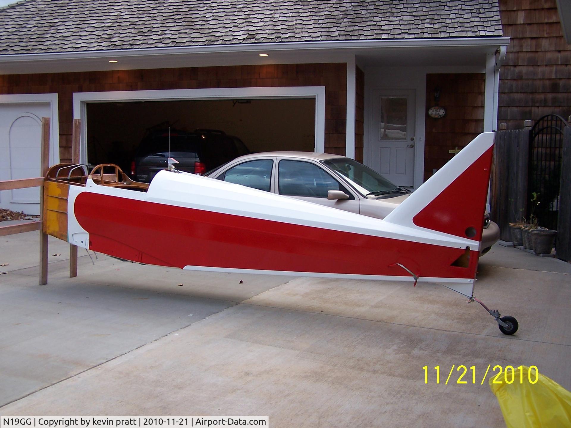 N19GG, 1978 Bowers Fly Baby C/N 67-1, being rebuilt