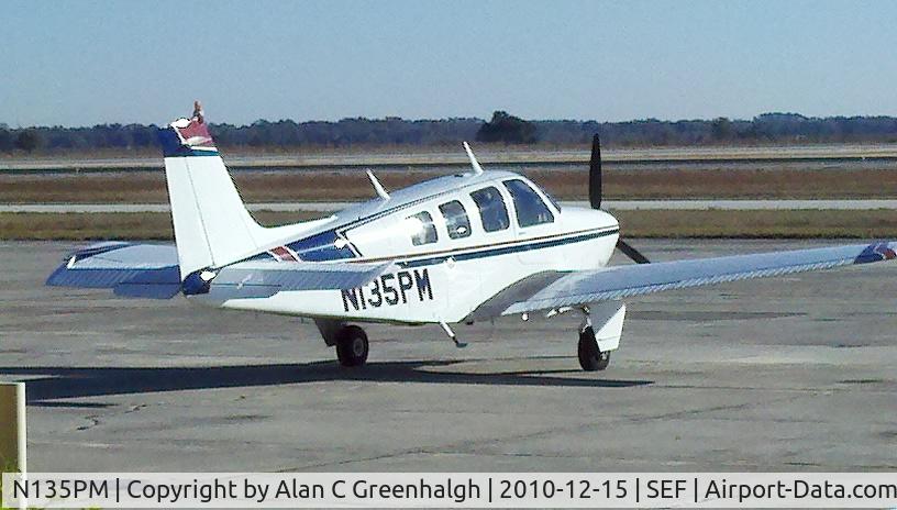 N135PM, 1968 Beech 36 Bonanza C/N E-90, On the ramp at Sebring Fl