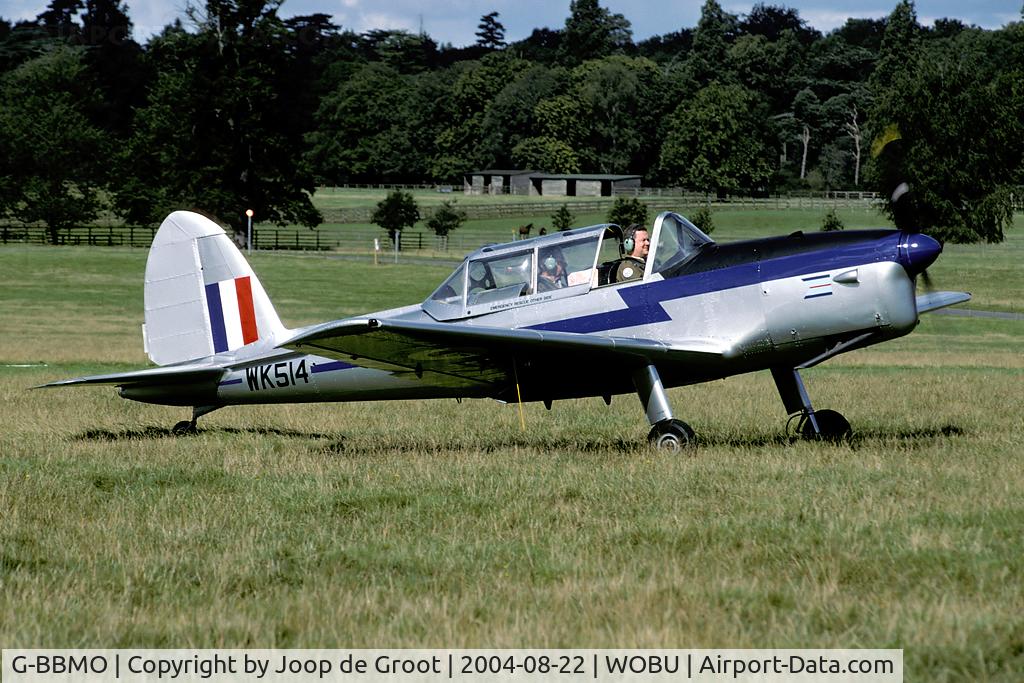 G-BBMO, 1952 De Havilland DHC-1 Chipmunk T.10 C/N C1/0550, at the Woburn Abbey Moth Rally 2004.