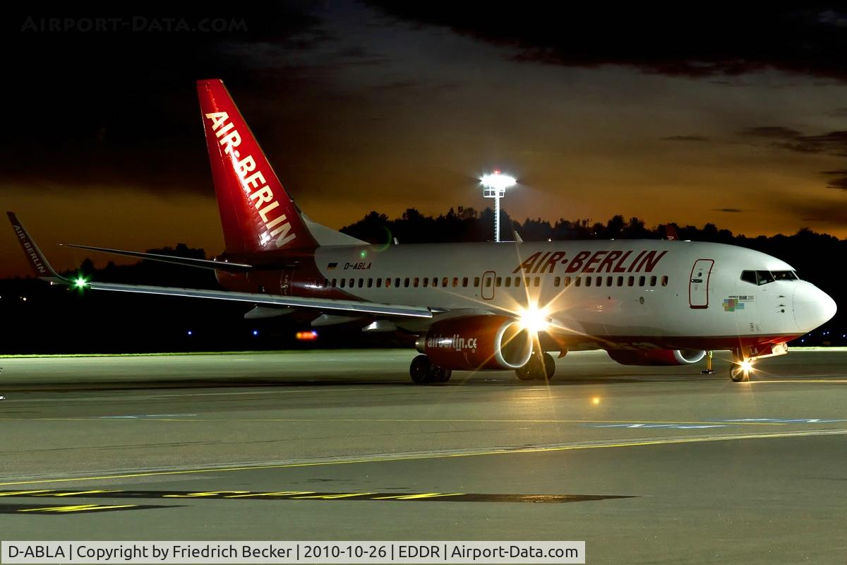 D-ABLA, 2007 Boeing 737-76J C/N 36114, ready for departure