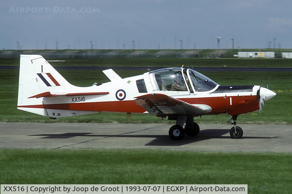 XX516, 1973 Scottish Aviation Bulldog T.1 C/N BH120/202, In 1993 the Central Flying School was stationed at Scampton and was still operating the Bulldog.