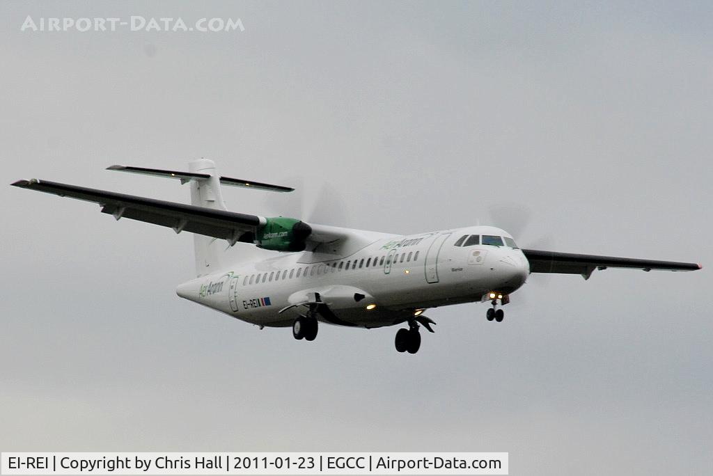 EI-REI, 1991 ATR 72-201 C/N 267, Aer Arran ATR-72 on approach for RW05L