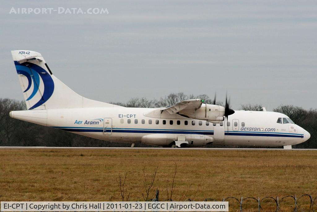 EI-CPT, 1990 ATR 42-312 C/N 191, Aer Arran ATR-42 lining up on RW05L