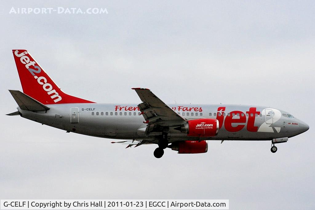 G-CELF, 1988 Boeing 737-377 C/N 24302, Jet2 B737 on approach for RW05L