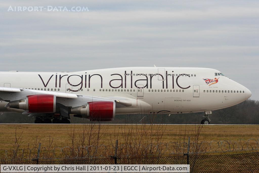 G-VXLG, 1998 Boeing 747-41R C/N 29406, now with 'billboard' titles