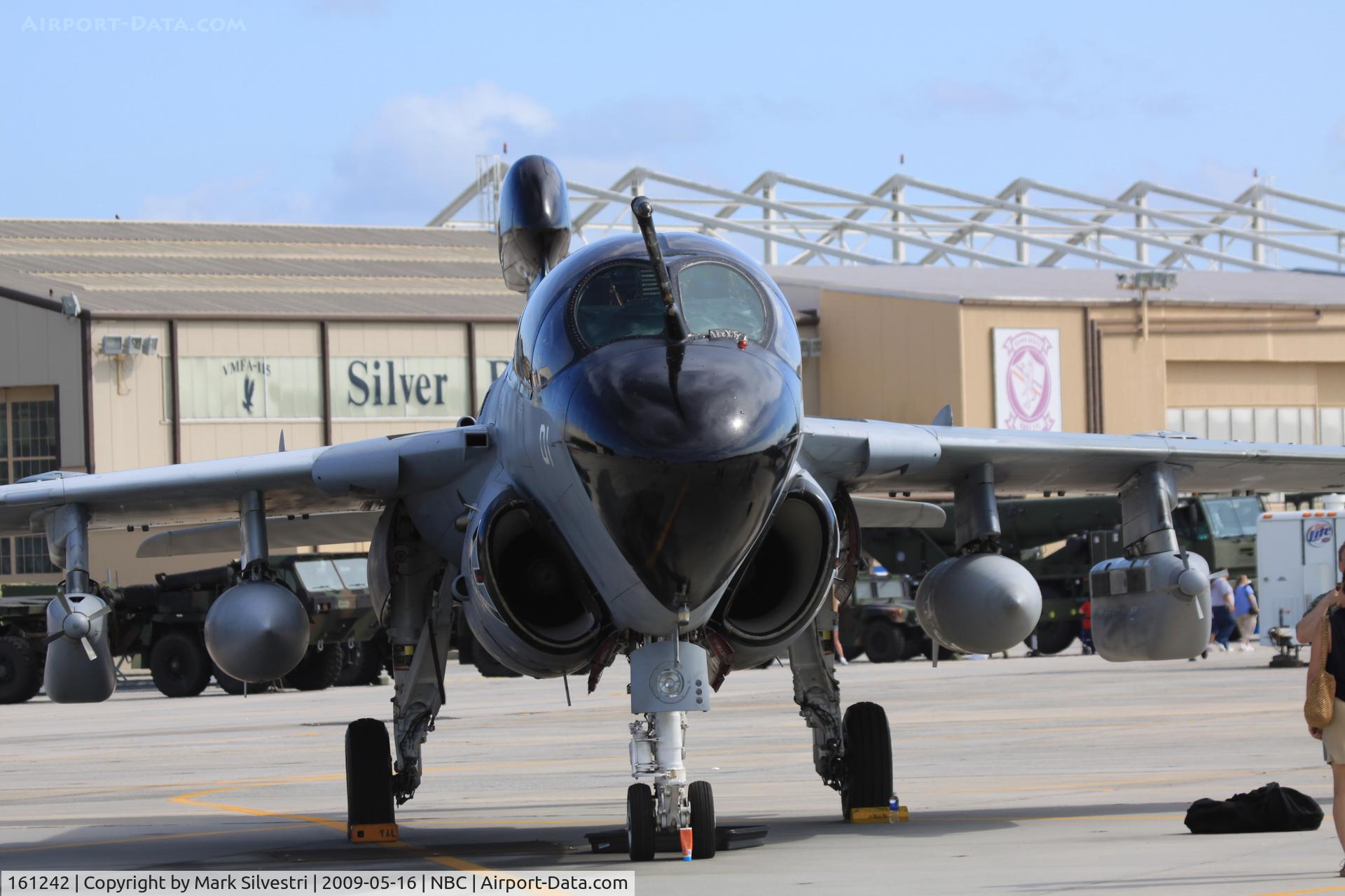 161242, Grumman EA-6B Prowler C/N P-85, Static at Marine Corps Air Station Beaufort