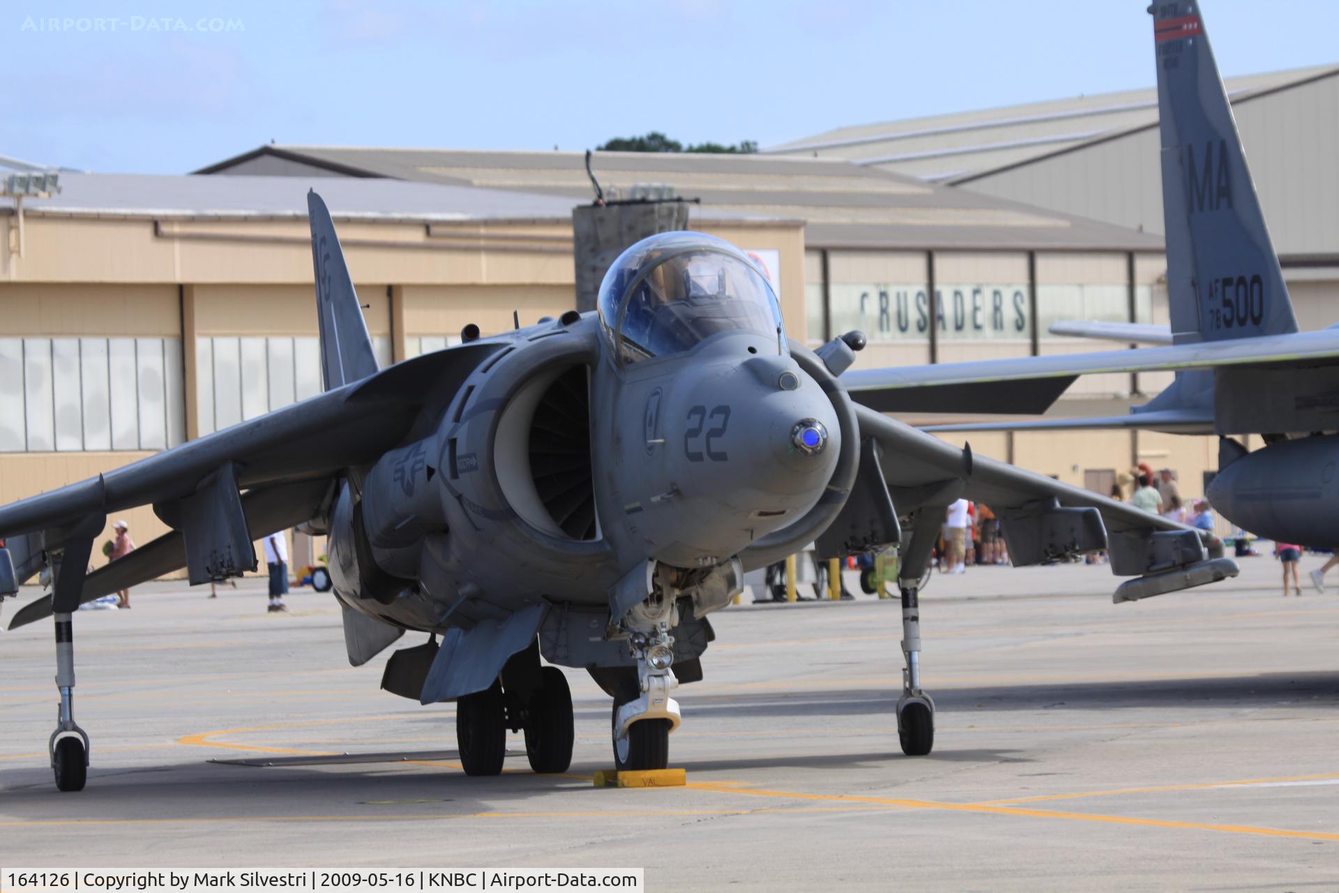 164126, McDonnell Douglas AV-8B Harrier II C/N 202, Static at Marine Corps Air Station Beaufort