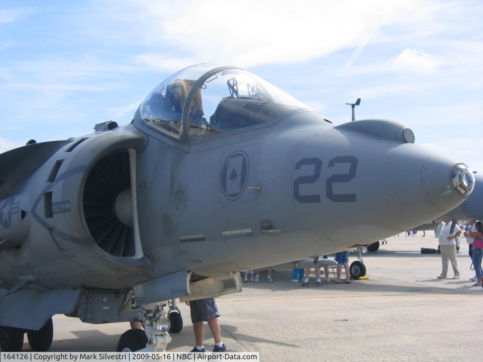 164126, McDonnell Douglas AV-8B Harrier II C/N 202, Static at Marine Corps Air Station Beaufort