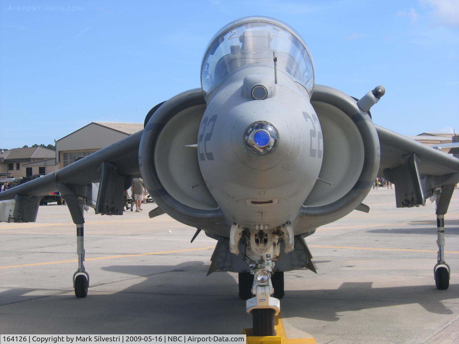 164126, McDonnell Douglas AV-8B Harrier II C/N 202, Static at Marine Corps Air Station Beaufort