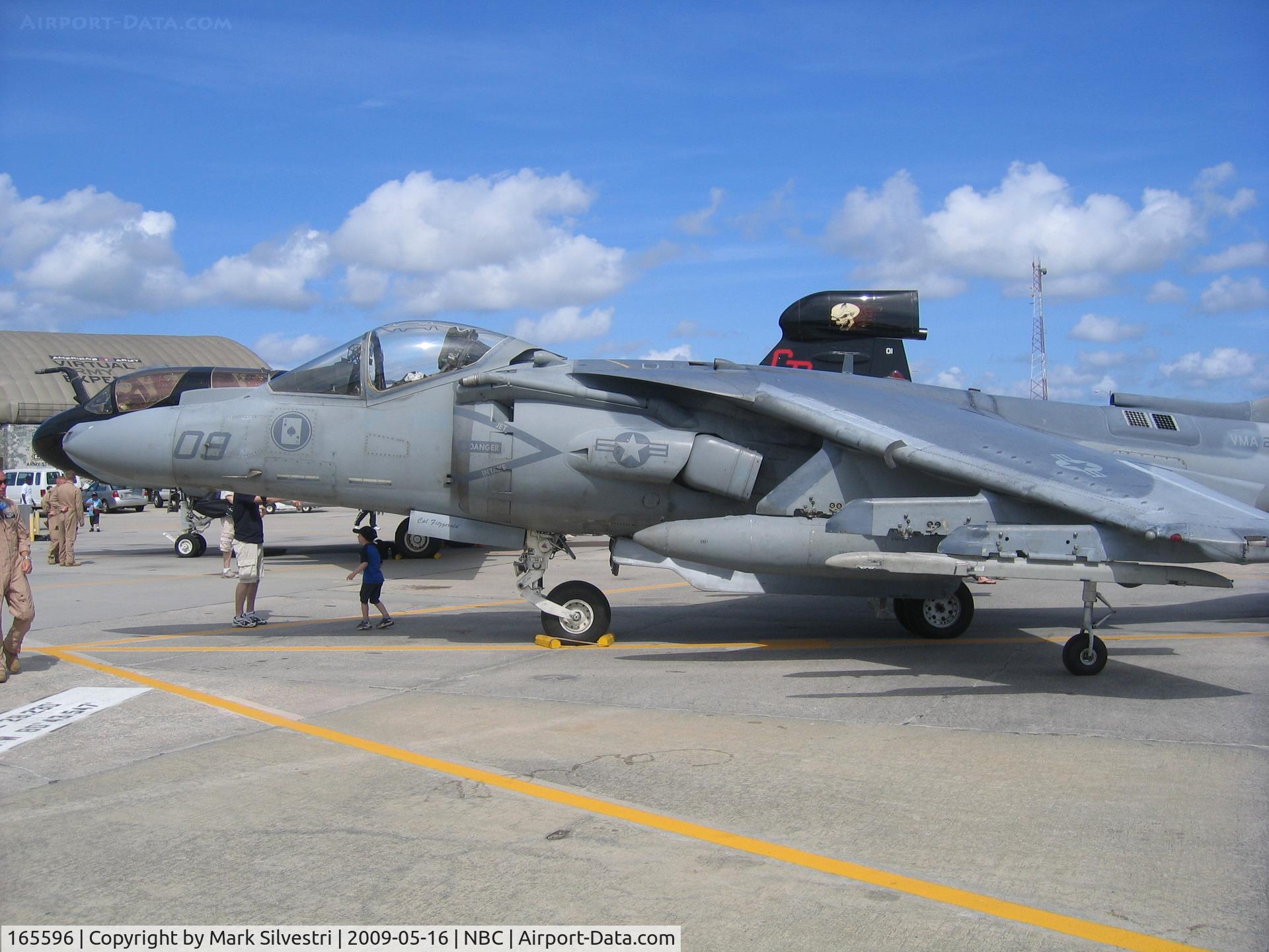 165596, McDonnell Douglas AV-8B Harrier II C/N 333, Static at Marine Corps Air Station Beaufort