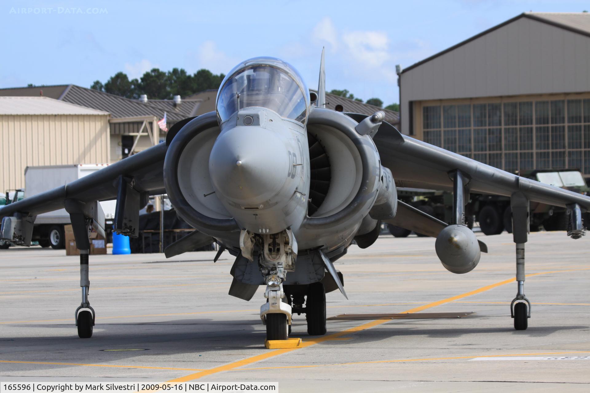 165596, McDonnell Douglas AV-8B Harrier II C/N 333, Static at Marine Corps Air Station Beaufort