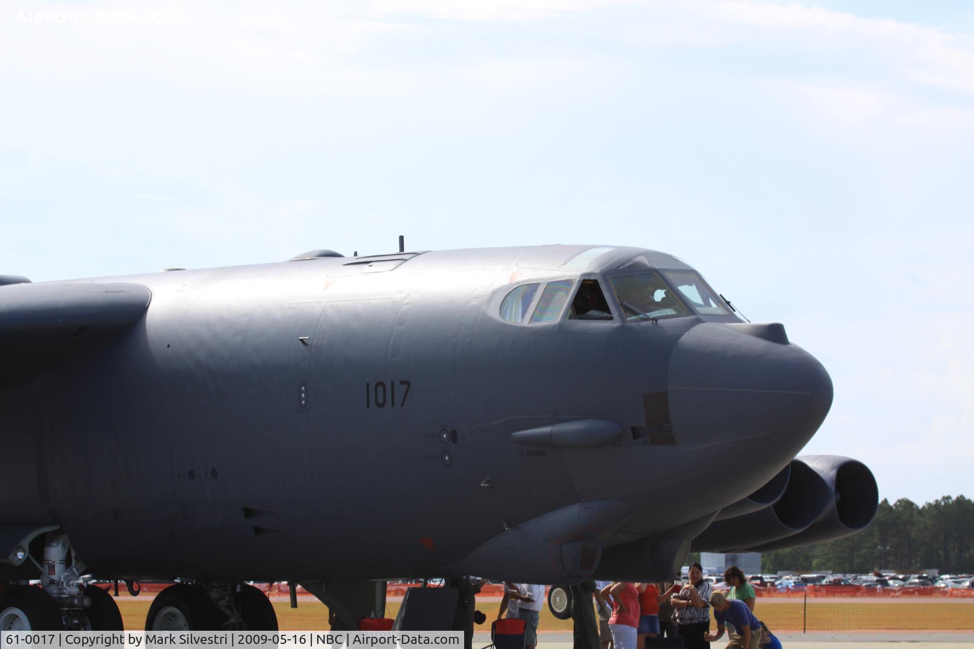 61-0017, 1961 Boeing B-52H Stratofortress C/N 464444, Static at Marine Corps Air Station Beaufort
