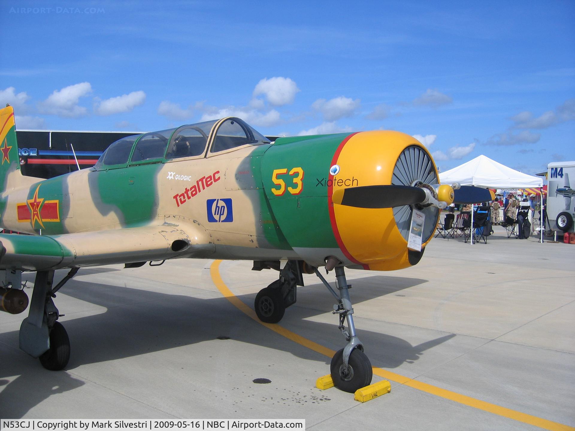 N53CJ, 1972 Nanchang CJ-6A C/N 2432062, Static at Marine Corps Air Station Beaufort