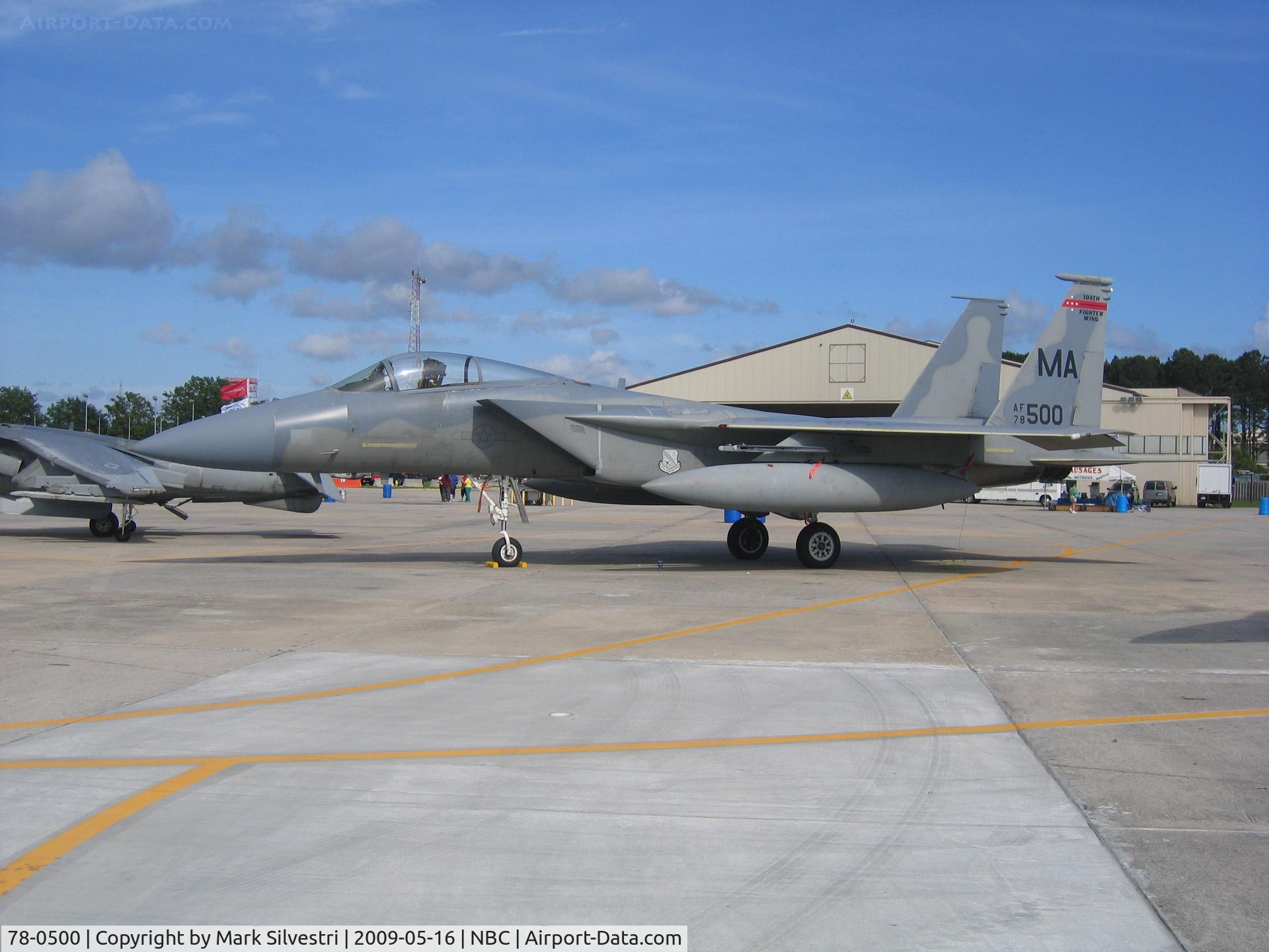 78-0500, McDonnell Douglas F-15C Eagle C/N 0484/C033, Static at Marine Corps Air Station Beaufort