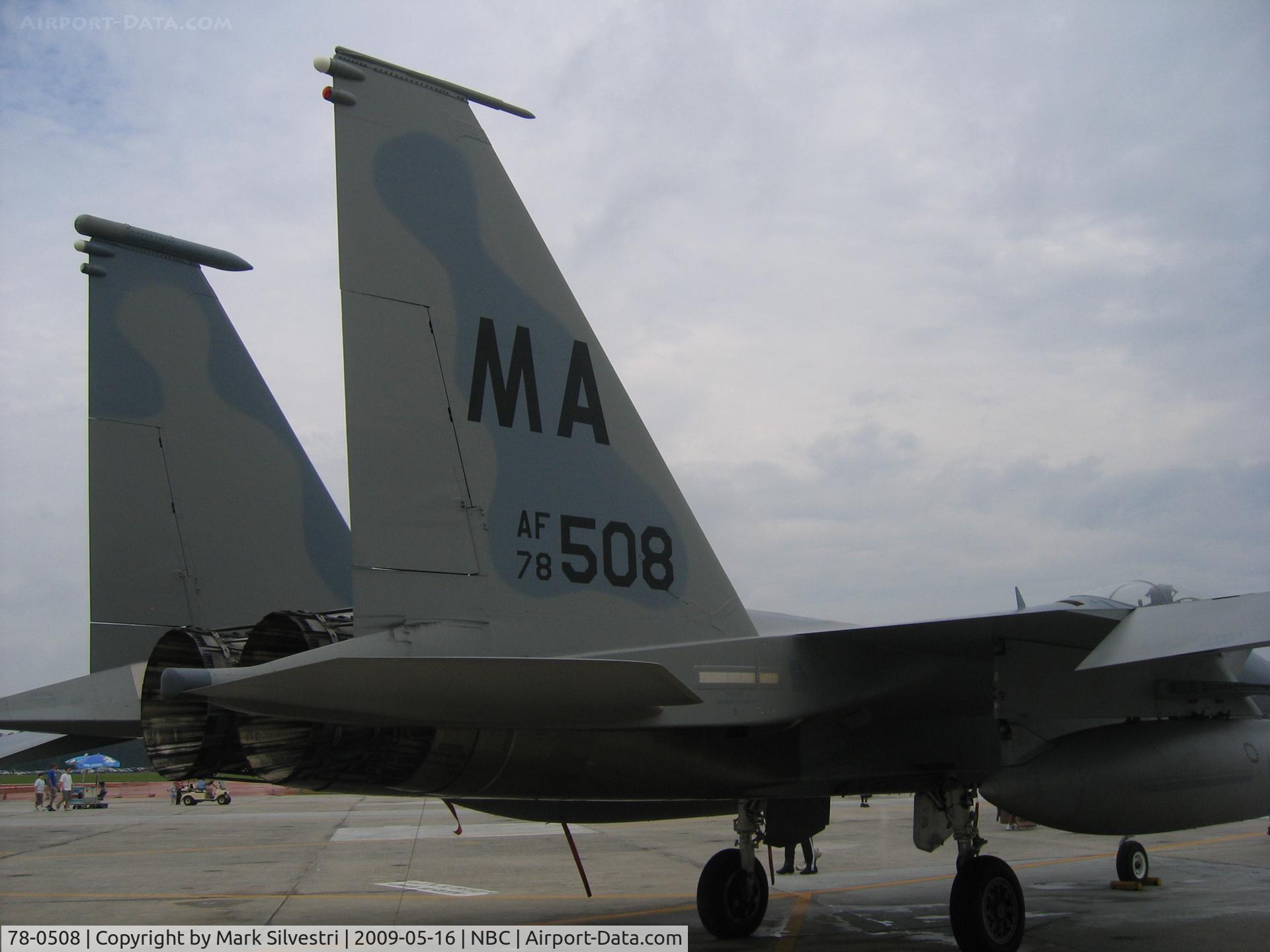 78-0508, McDonnell Douglas F-15C Eagle C/N 0493/C041, Static at Marine Corps Air Station Beaufort