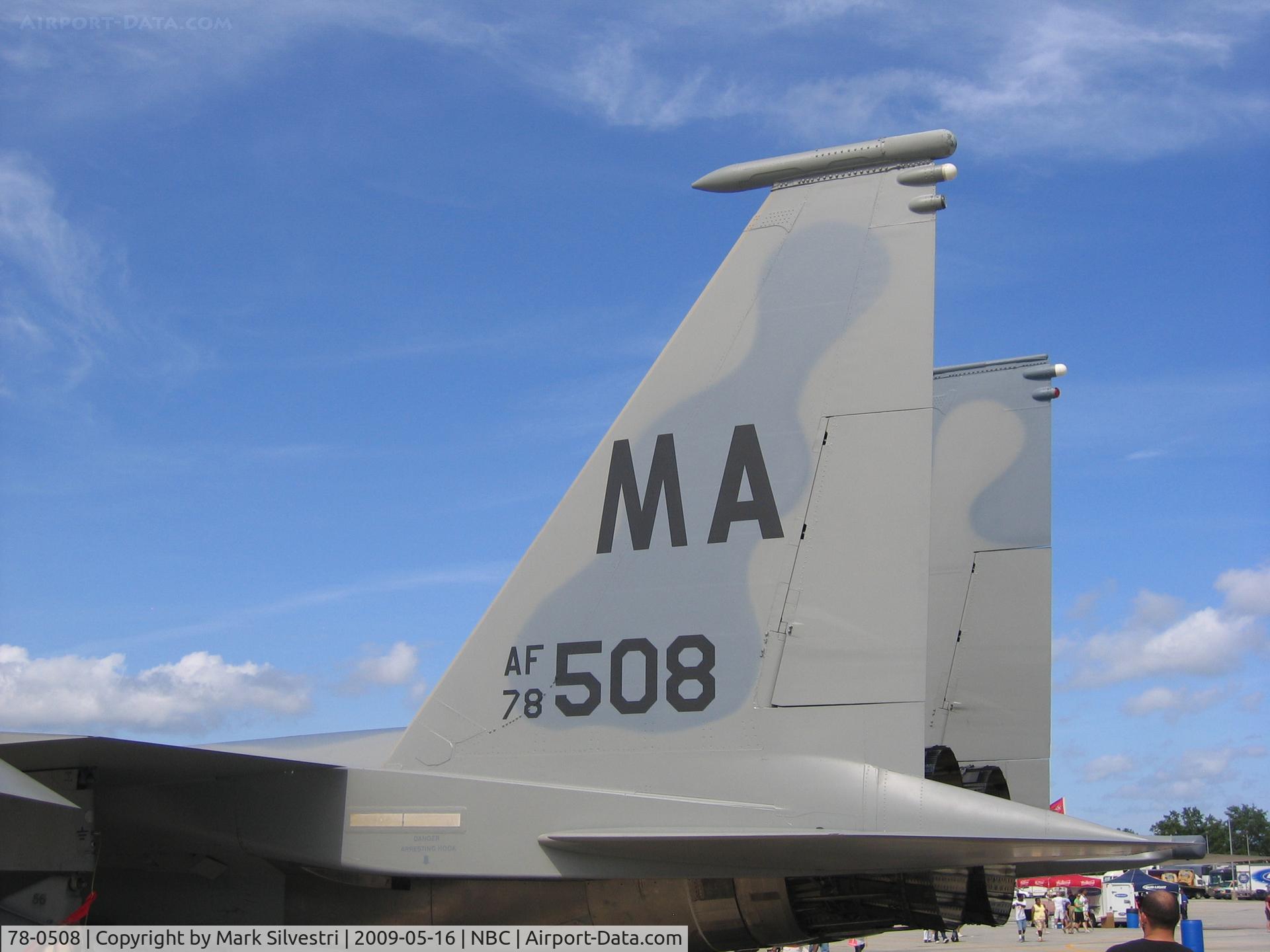 78-0508, McDonnell Douglas F-15C Eagle C/N 0493/C041, Static at Marine Corps Air Station Beaufort