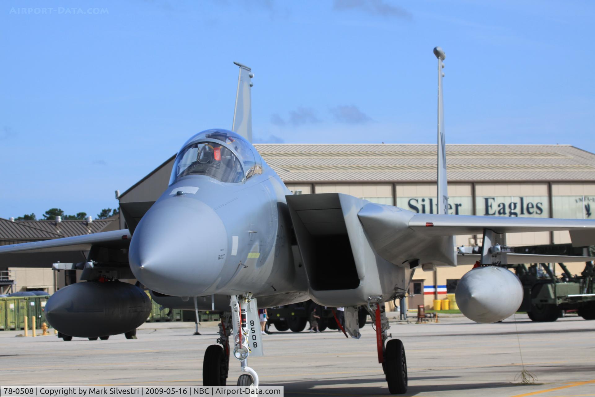 78-0508, McDonnell Douglas F-15C Eagle C/N 0493/C041, Static at Marine Corps Air Station Beaufort