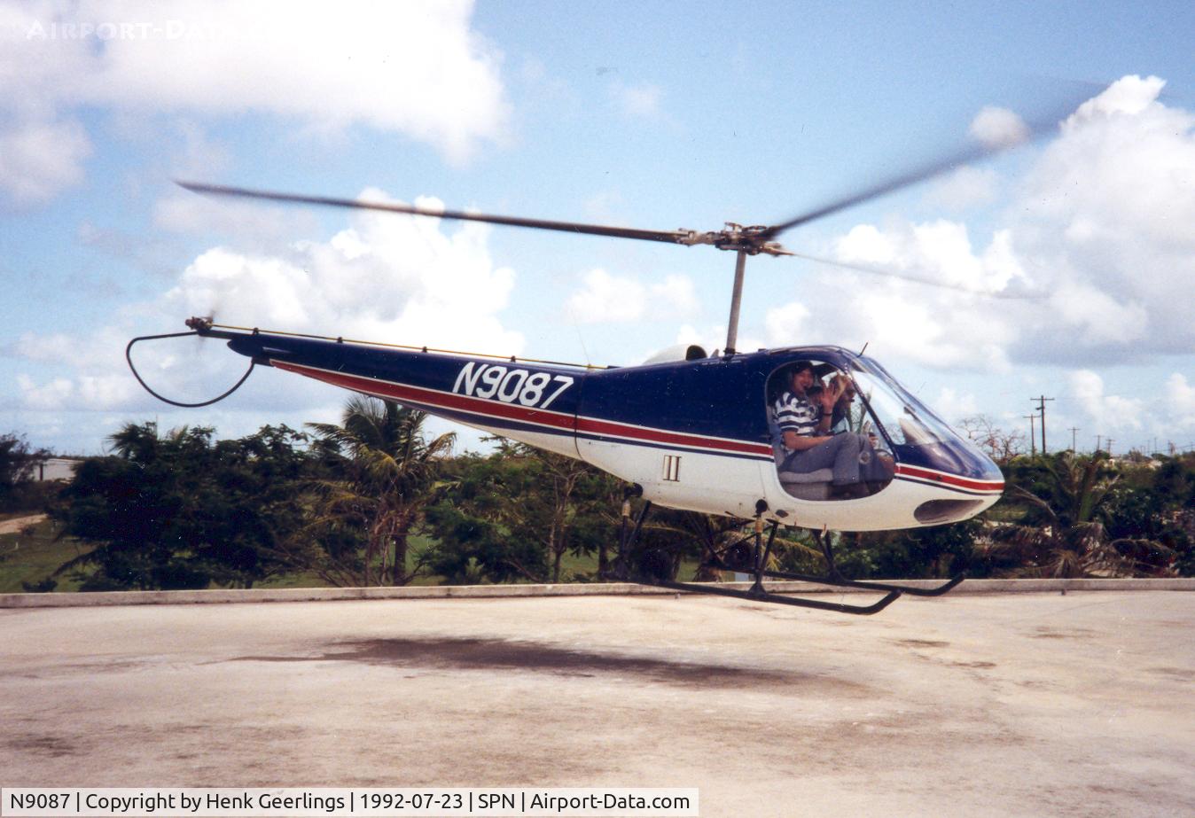 N9087, Enstrom F-28A C/N 211, Macaw Helicopter Sightseeing Flights , Jul '92