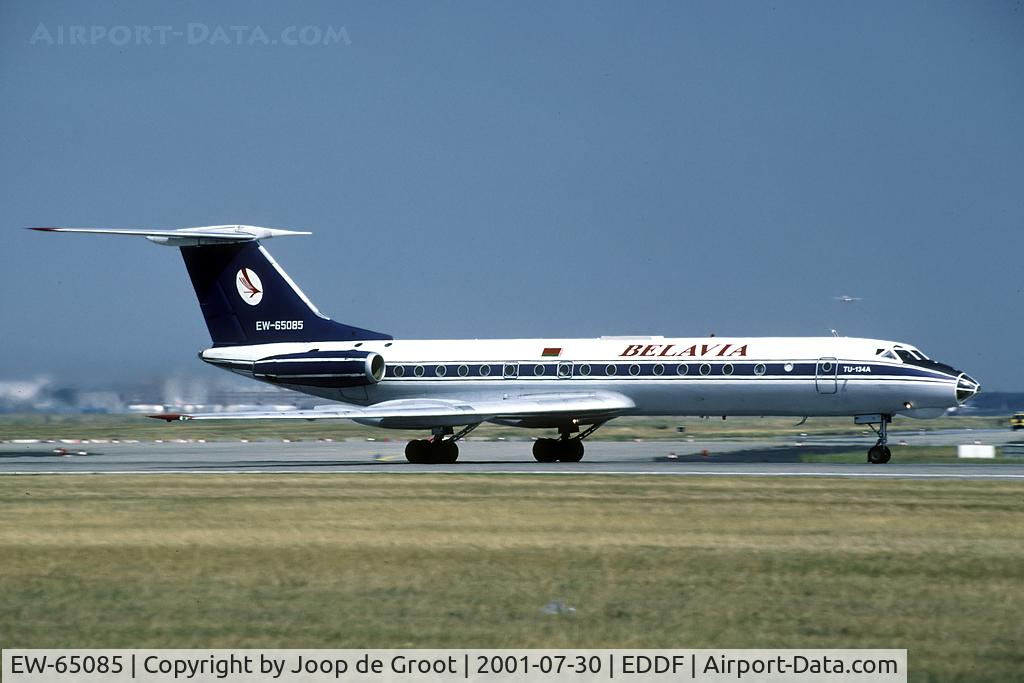 EW-65085, 1977 Tupolev Tu-134A C/N 60123, departure from frankfurt