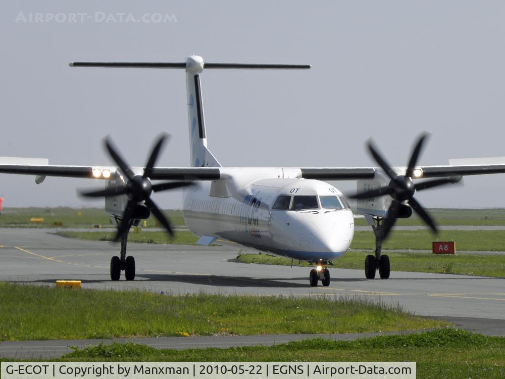 G-ECOT, 2009 De Havilland Canada DHC-8-402Q Dash 8 C/N 4251, Taxiing out