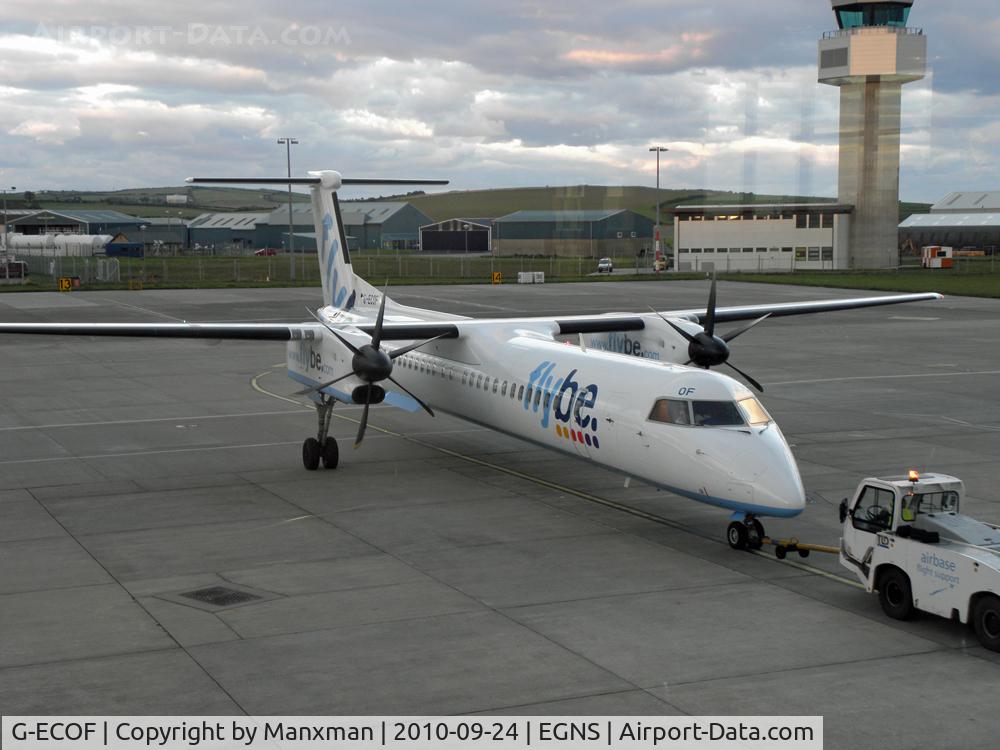 G-ECOF, 2008 De Havilland Canada DHC-8-402Q Dash 8 C/N 4216, Taken Whilst waiting for my Manx2 flight to Blackpool
