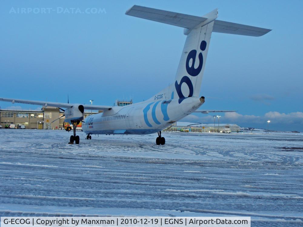 G-ECOG, 2008 De Havilland Canada DHC-8-402Q Dash 8 C/N 4220, Snowy Flybe