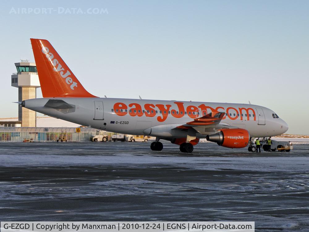 G-EZGD, 2010 Airbus A319-111 C/N 4451, Pushing Back from stand