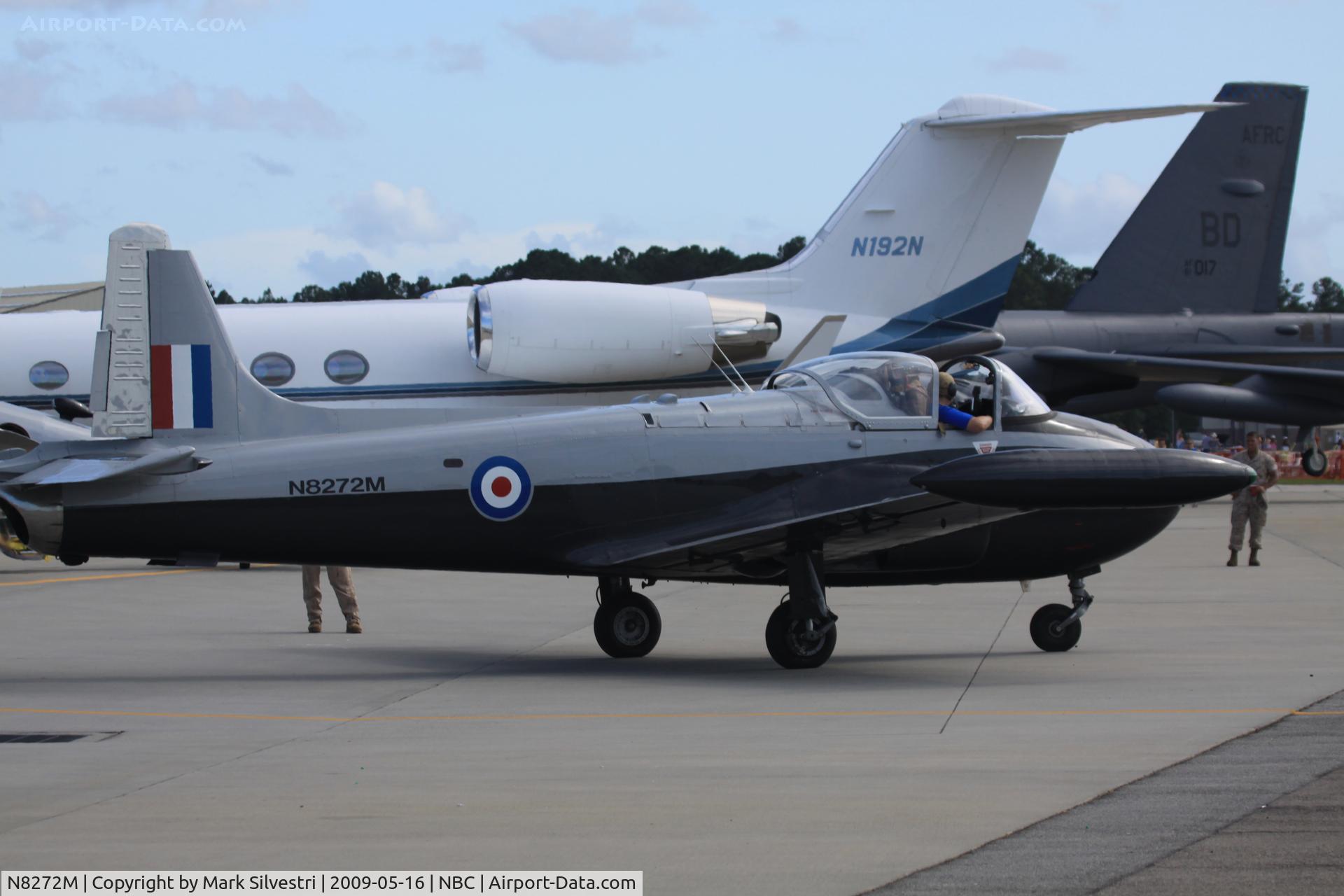 N8272M, 1961 BAC 84 Jet Provost T.4 C/N PAC/W/15526, Static at Marine Corps Air Station Beaufort