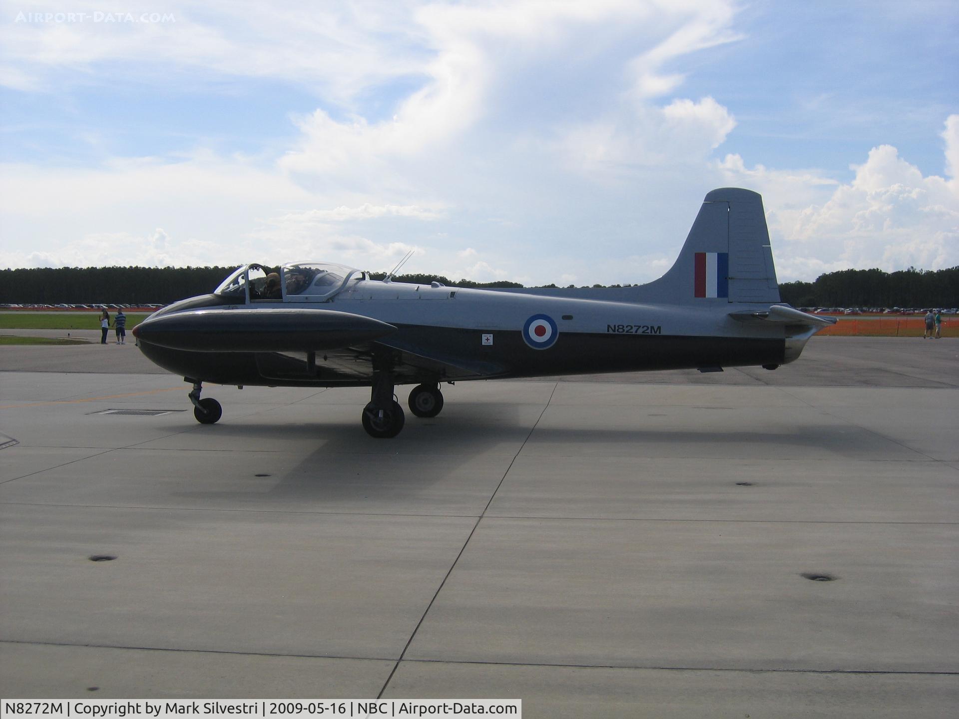 N8272M, 1961 BAC 84 Jet Provost T.4 C/N PAC/W/15526, Static at Marine Corps Air Station Beaufort