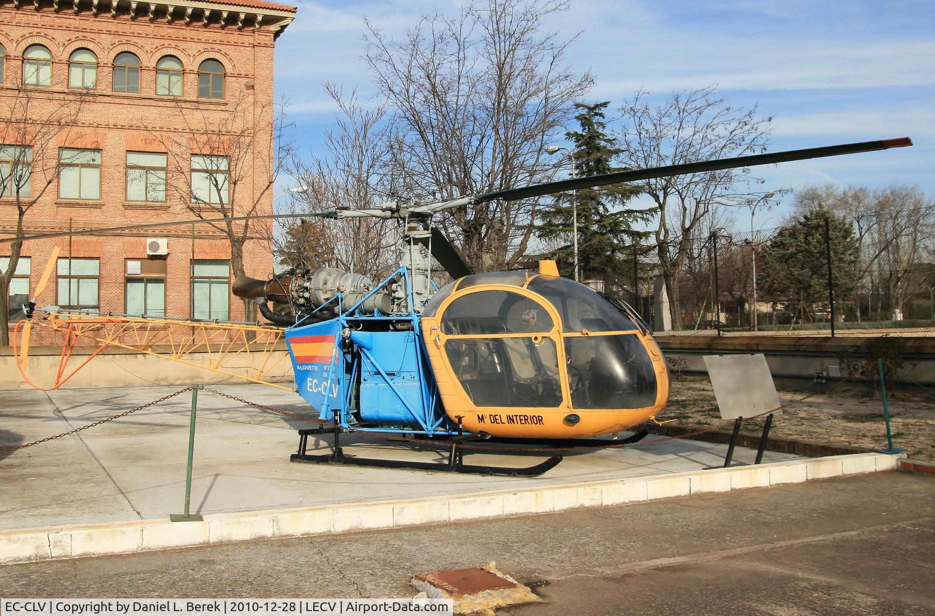 EC-CLV, Aerospatiale SA-318C Alouette C/N 2373, Formerly with the Ministerio del Interior, this oldie is now preserved at the Museo del Aire - Cuatro Vientos.