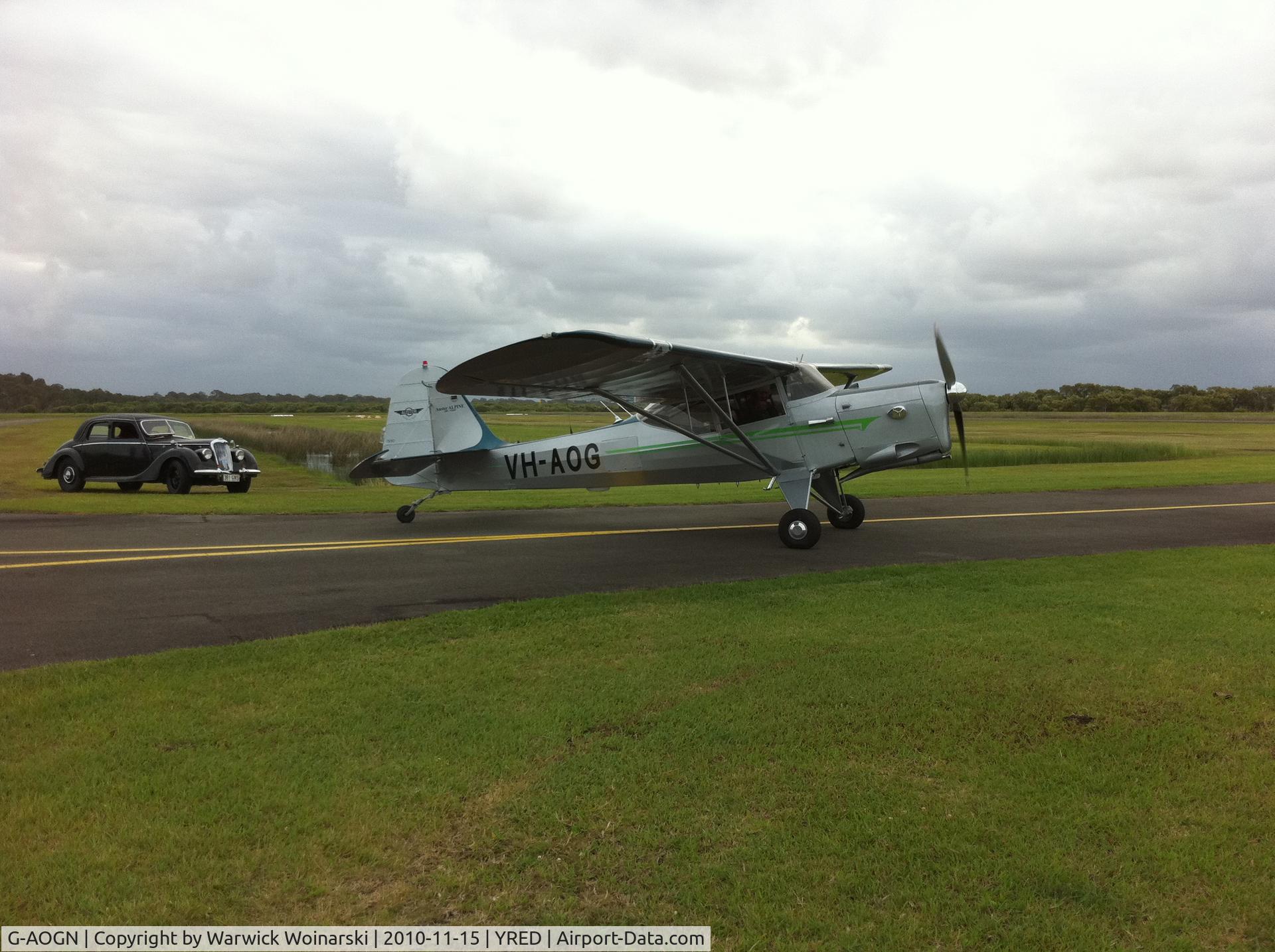 G-AOGN, 1955 Auster J-5R Alpine C/N 3301, post restoration engine ground run