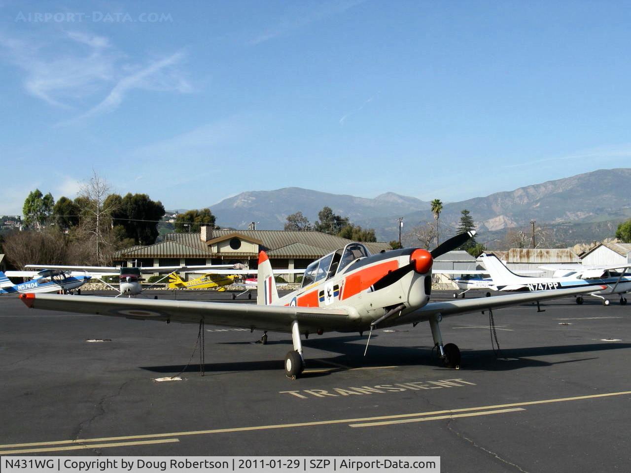 N431WG, 1951 De Havilland DHC-1 Chipmunk 22 C/N C1/0505, 1951 DeHavilland DHC-1 Ser. 22 CHIPMUNK, DeHavilland Gipsy Major-8 145 Hp