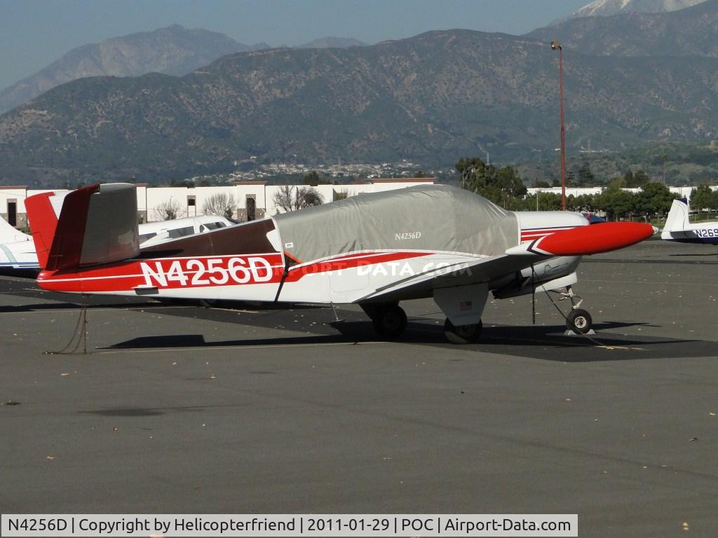 N4256D, 1956 Beech G35 Bonanza C/N D-4482, Covered up, tied down and parked in transient parking
