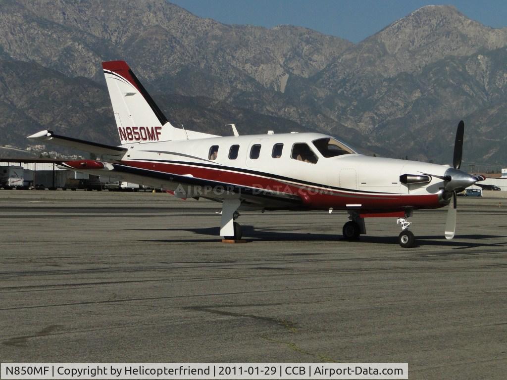 N850MF, 2008 Socata TBM-700 C/N 459, Parked near Maniac Mike's Cafe