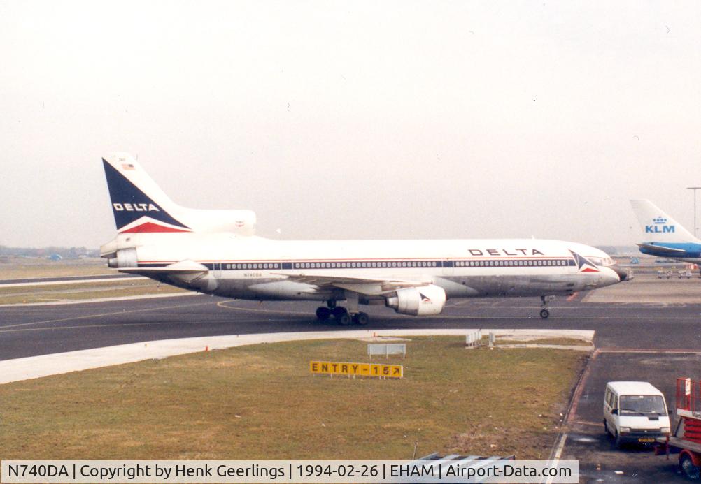 N740DA, 1983 Lockheed L-1011-385-1-15 TriStar 250 C/N 193C-1244, Delta, Flight AMS - ATL