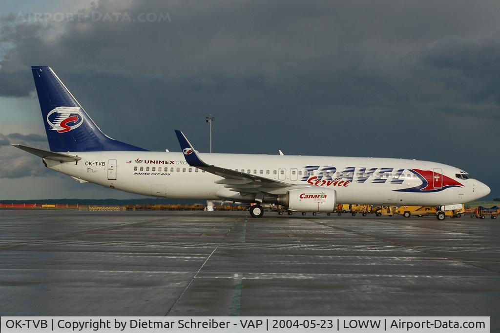 OK-TVB, 2001 Boeing 737-8CX C/N 32362, Travel Service Boeing 737-800