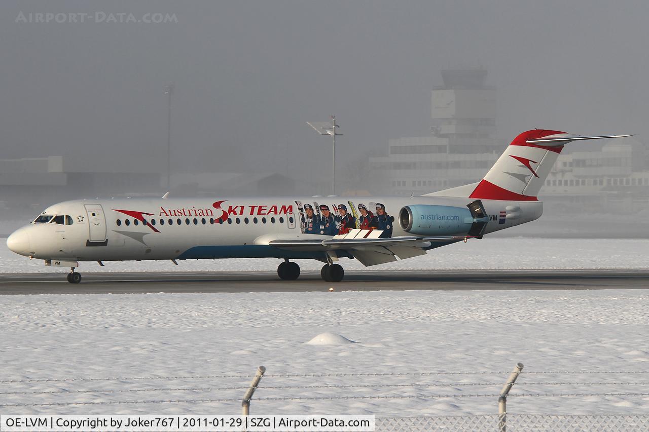OE-LVM, 1991 Fokker F100 (F-28-0100) C/N 11361, Austrian arrows
