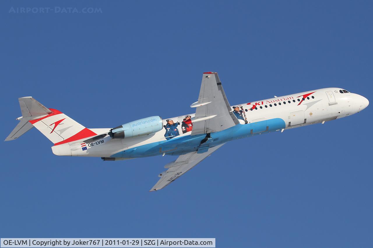 OE-LVM, 1991 Fokker F100 (F-28-0100) C/N 11361, Austrian arrows