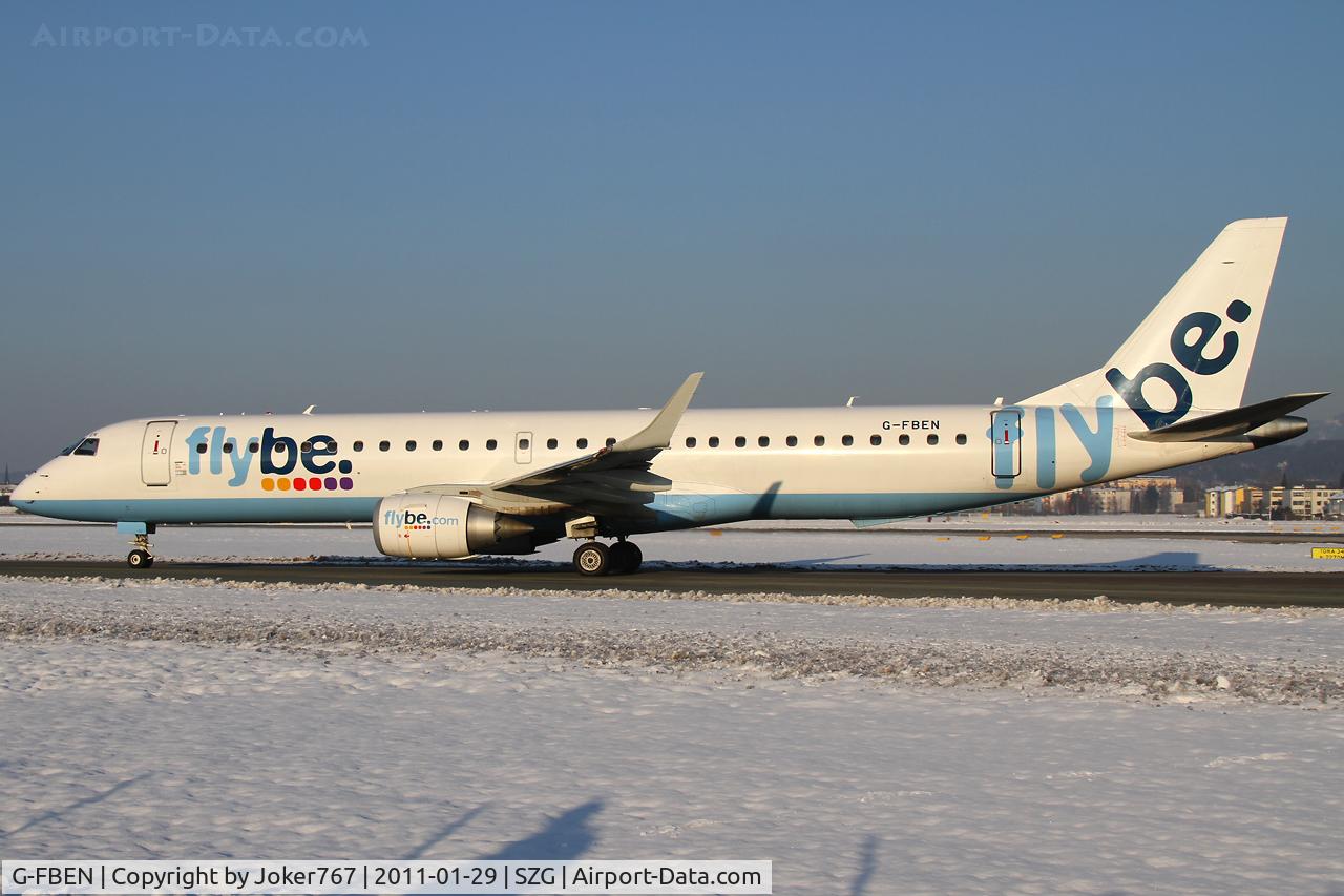 G-FBEN, 2008 Embraer 195LR (ERJ-190-200LR) C/N 19000213, FlyBe