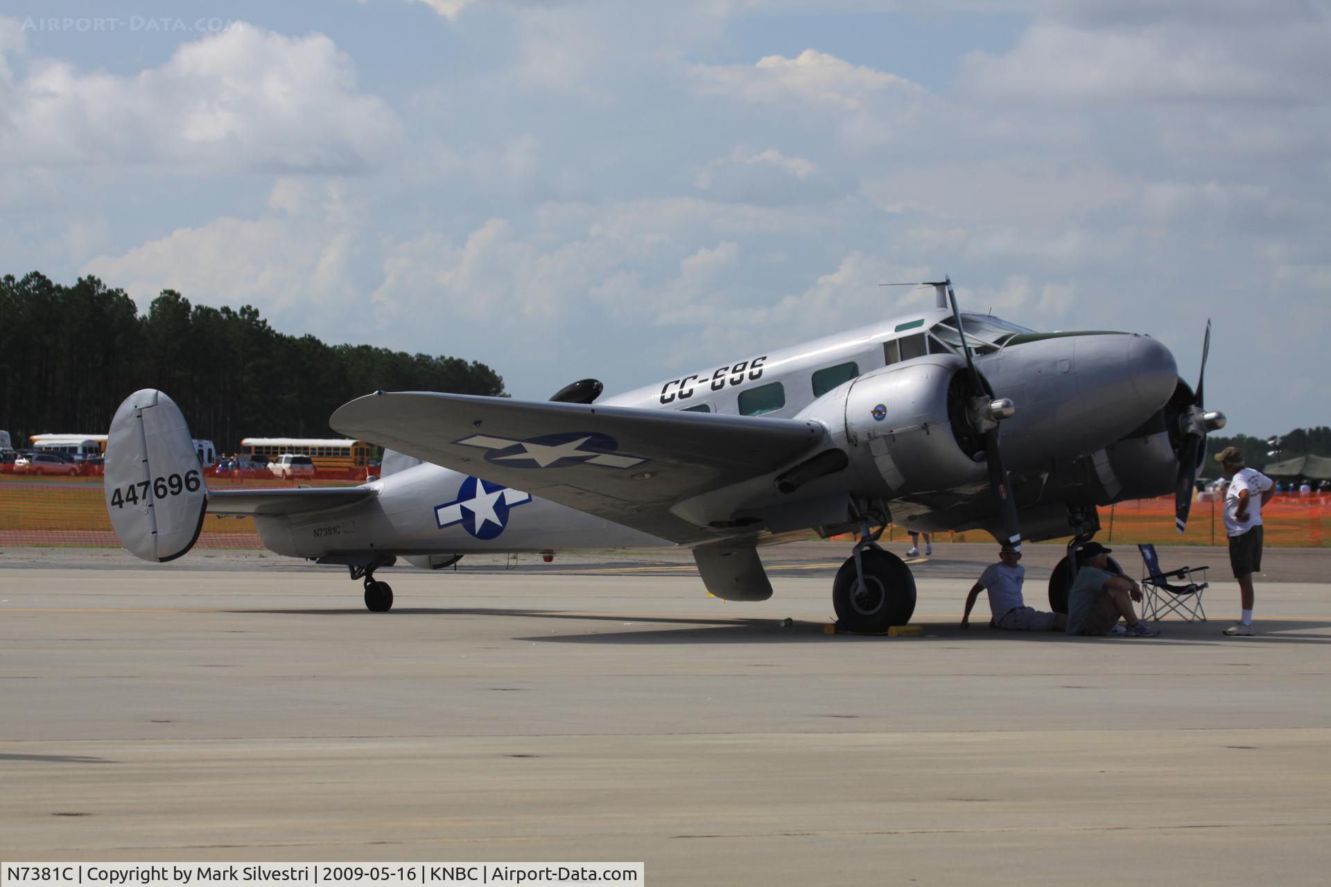 N7381C, 1944 Beech C18S C/N 8104, Marine Corps Air Station Beaufort