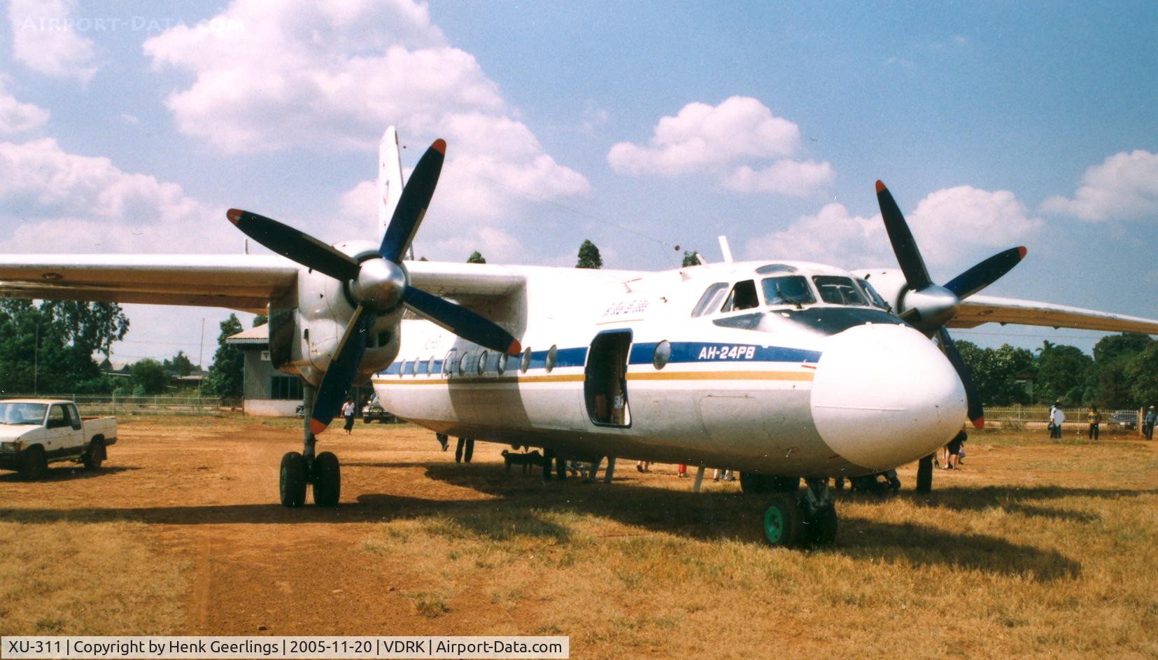 XU-311, Antonov An-24RV C/N 07803, Banlung Rattanakhiri Airport , Nov 2005