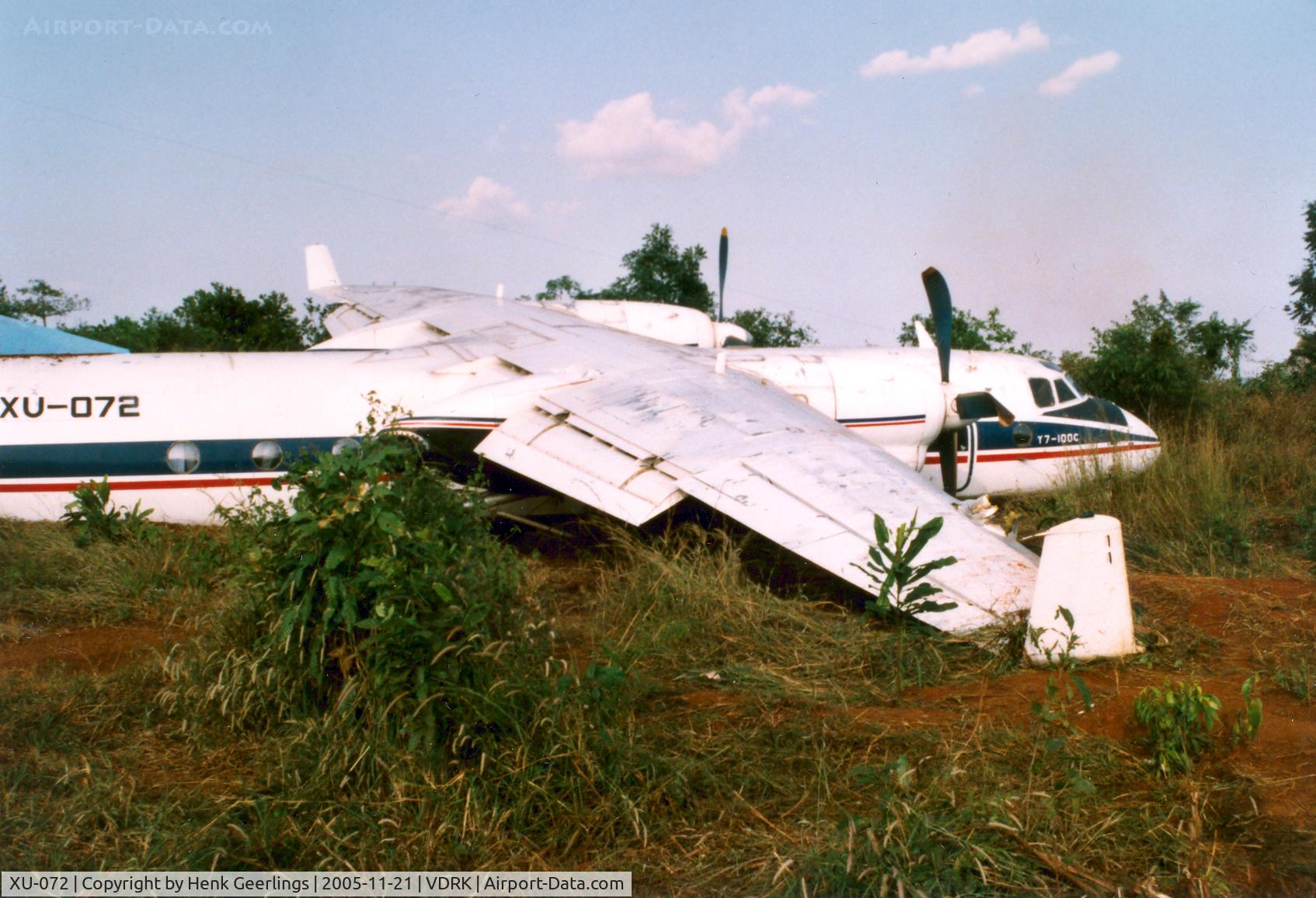 XU-072, AVIC I XAC Y7-100 C/N 08705, PMT air , Crash at Banlung airport , 21 nov 2005