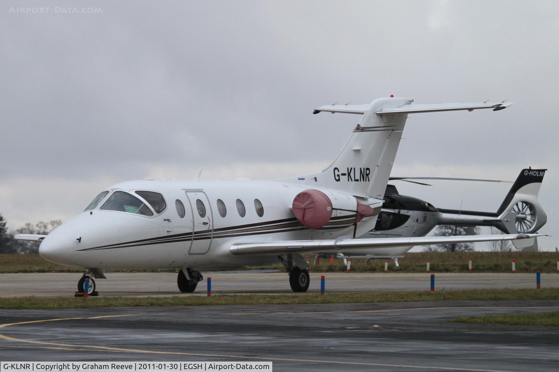 G-KLNR, 2009 Raytheon Hawker 400XP C/N RK-552, Parked at Norwich.