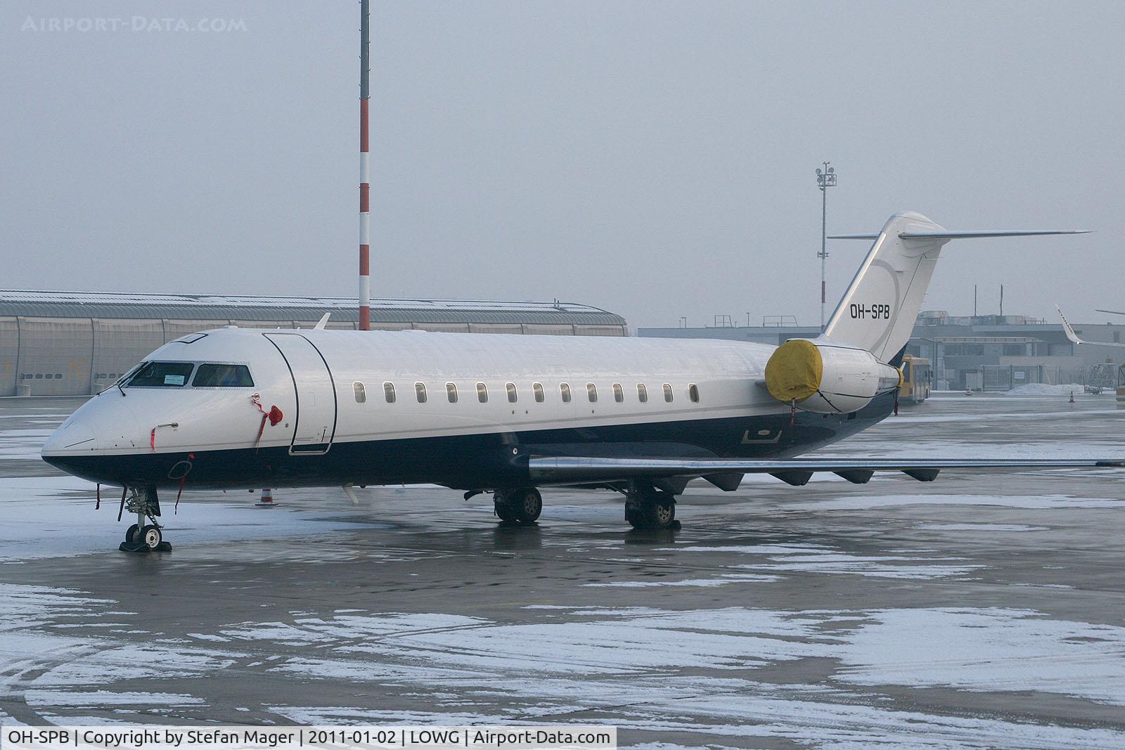 OH-SPB, 2006 Canadair Challenger 850 (CL-600-2B19) C/N 8056, first special visitor at GRZ 2011